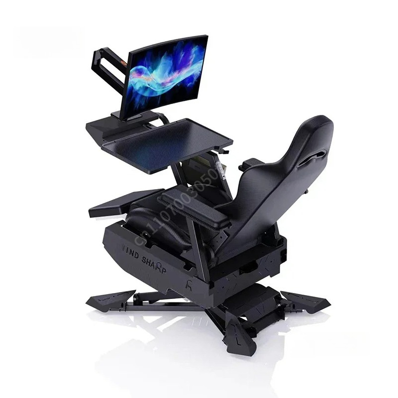 Monitor Stand - Kokpit Stasiun Gaming yang Dapat Direbahkan,