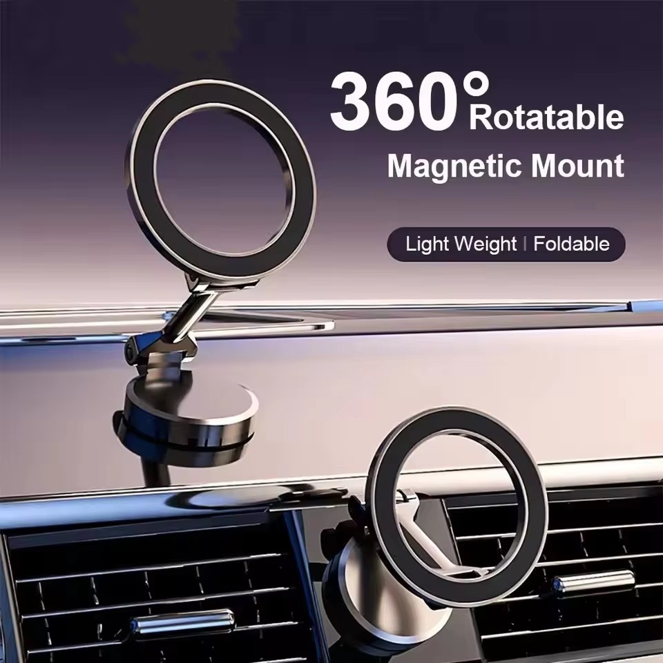 Mobile Pedestal Cabinet - Penyangga Ponsel Mobil Magnetik Lipat untuk