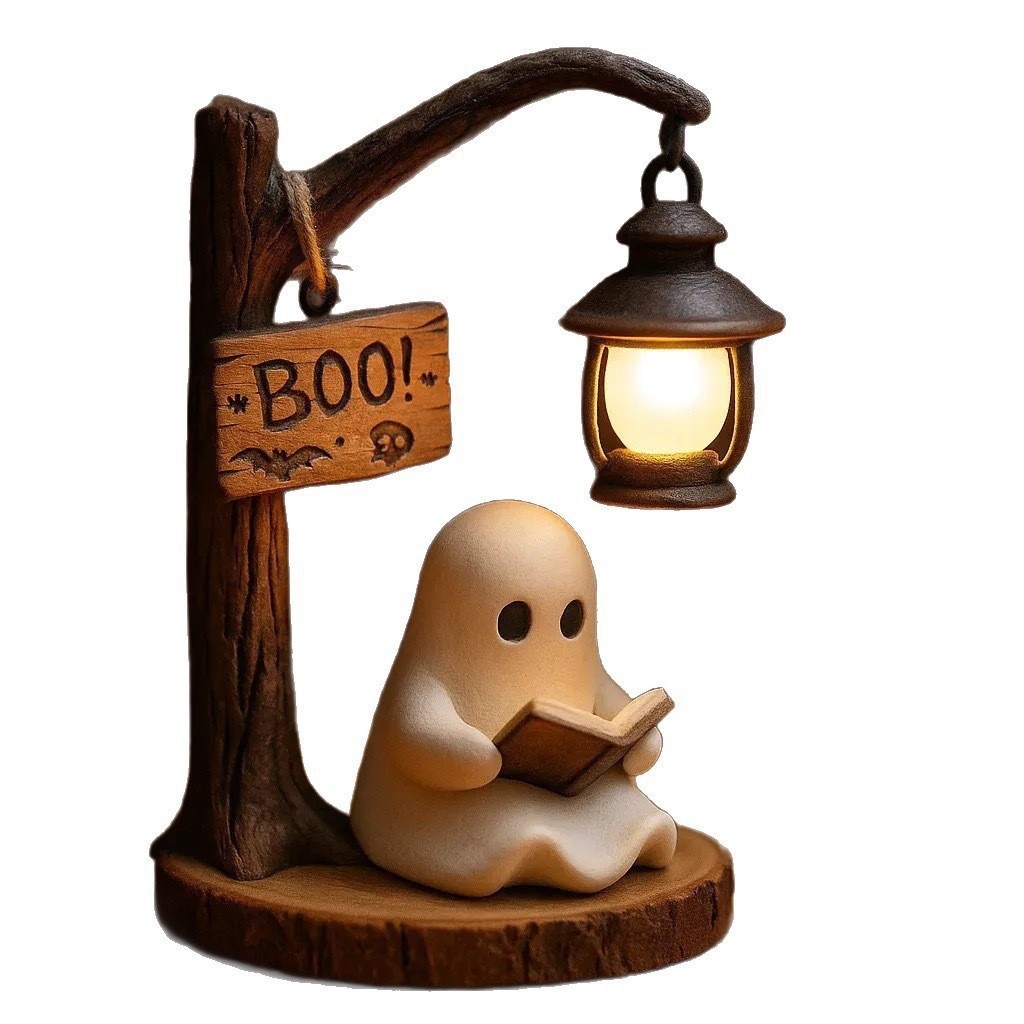 Desk Lamp - Lampu Baca Hantu 4.3x3.14x6.3 Inci Resin