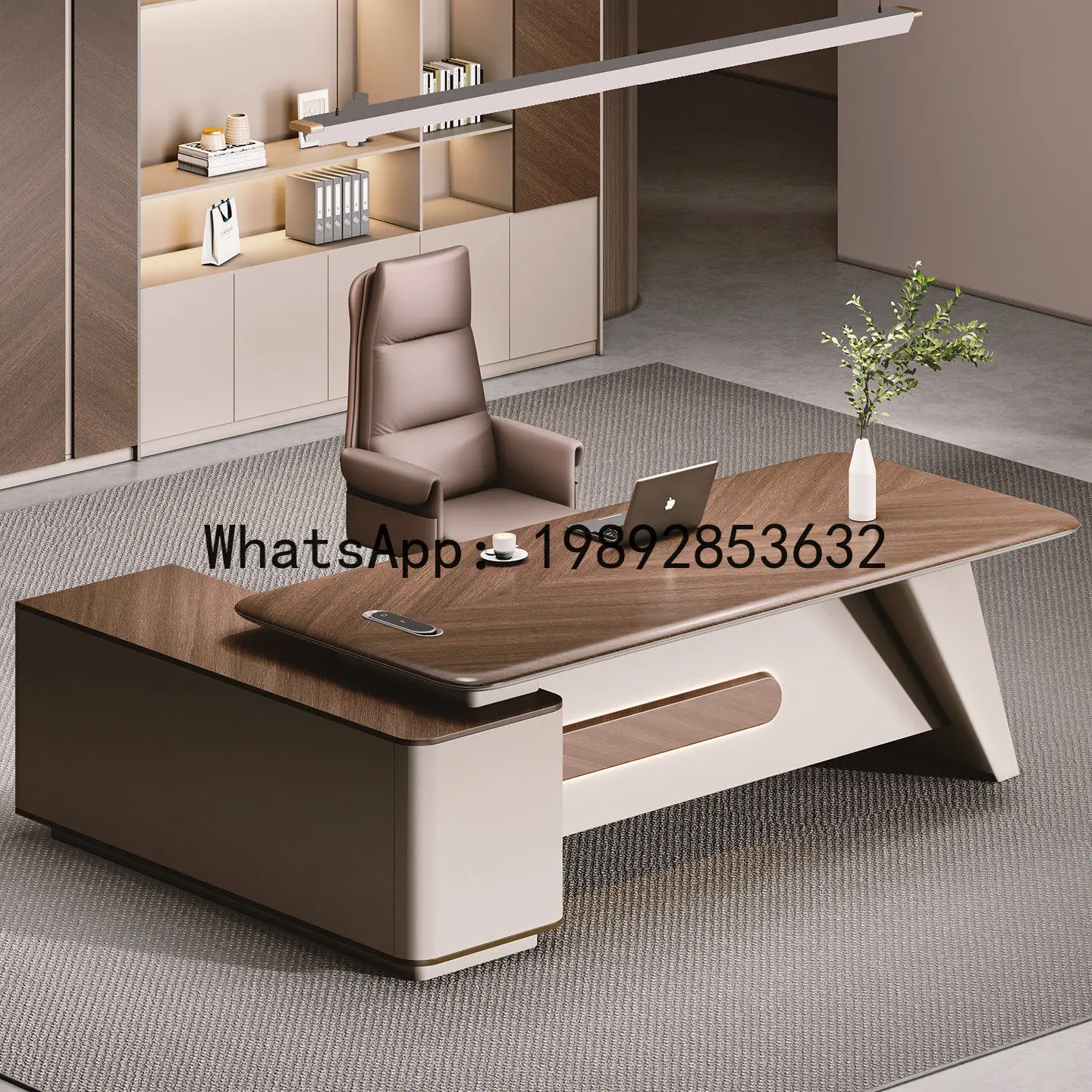Office Chair - H5.15 Set Meja Kantor Bos -