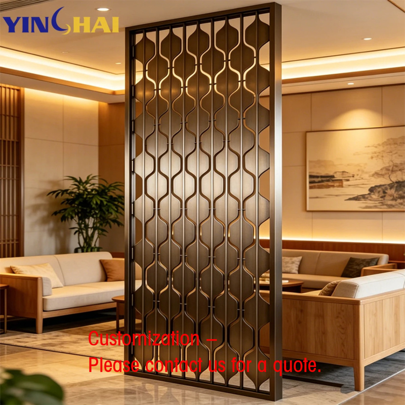 Partition Screen Divider - Partisi ruangan modern desain stainless steel