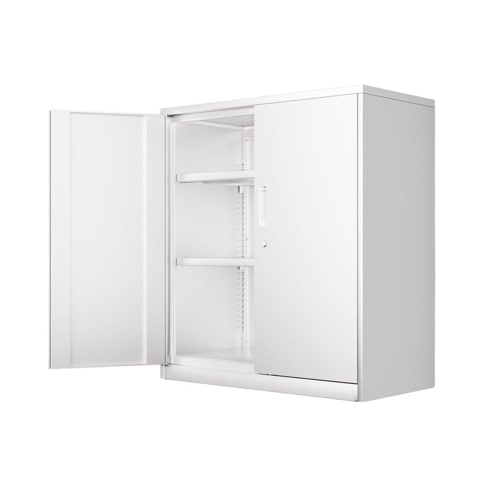File Cabinet - # Lemari Arsip Logam Putih Modern