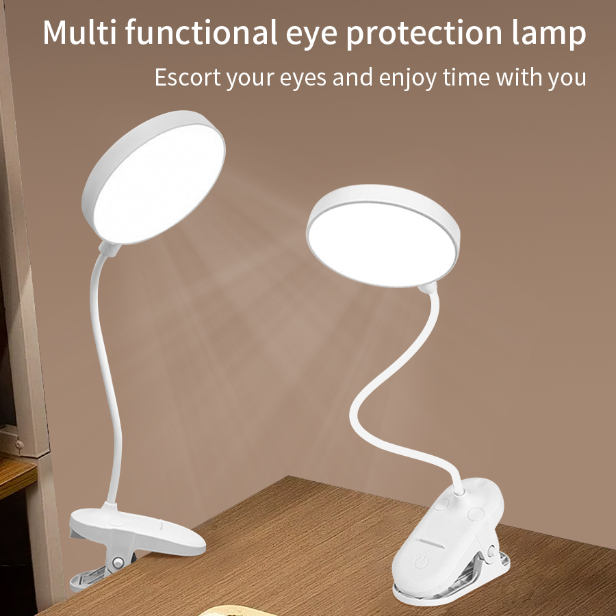 Desk Lamp - Lampu Meja LED Clip 360 °