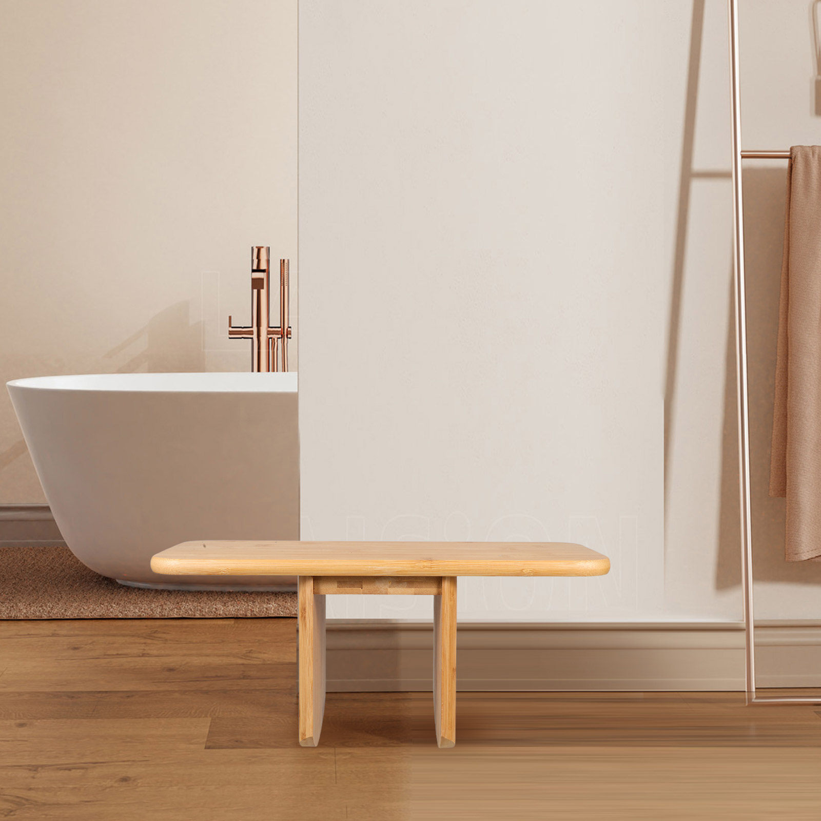 Office Stool - Bangku Bambu Portabel Multifungsi Kursi Kayu