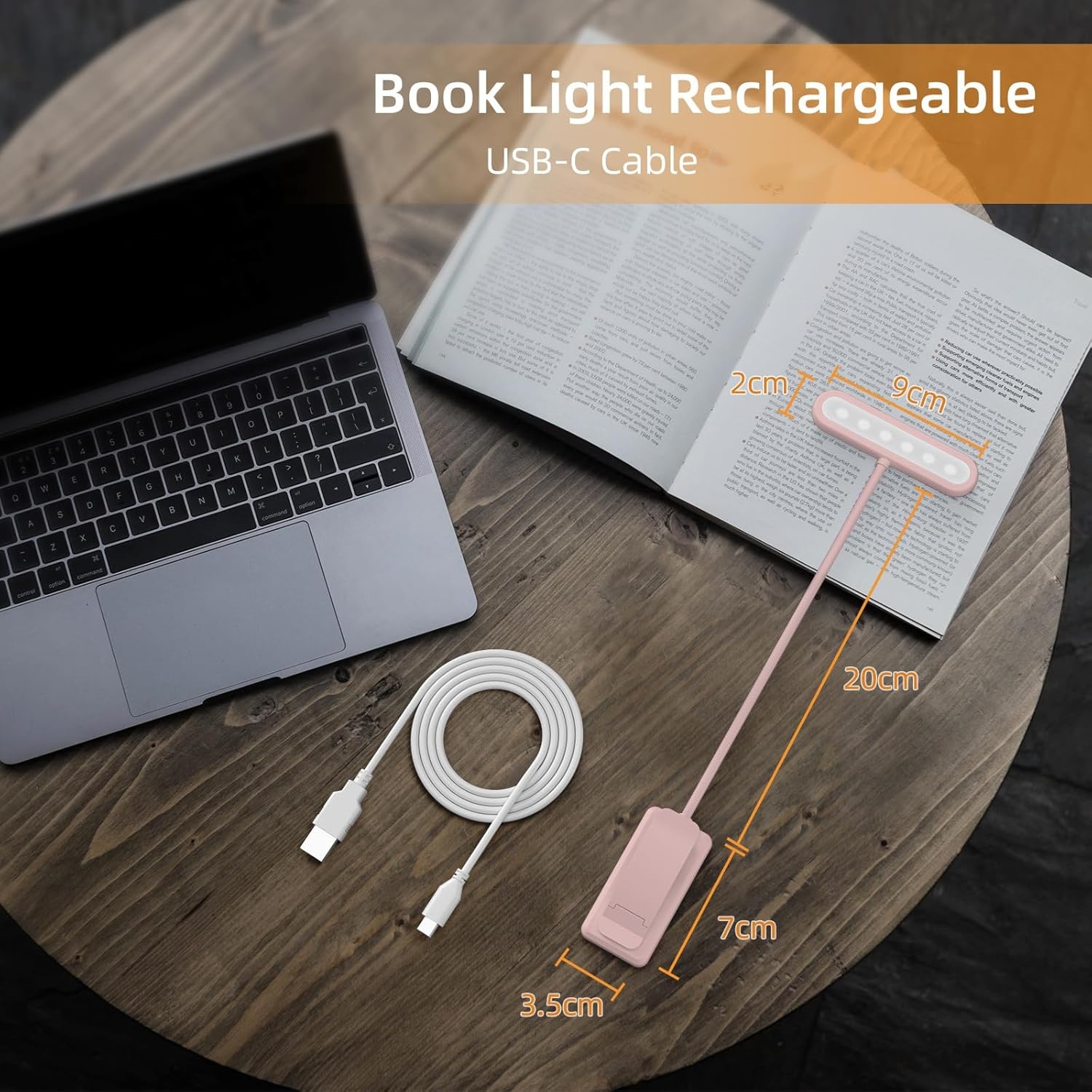 Lampu Baca Penjepit Buku Hitam - Desk Lamp ulasan dan harga