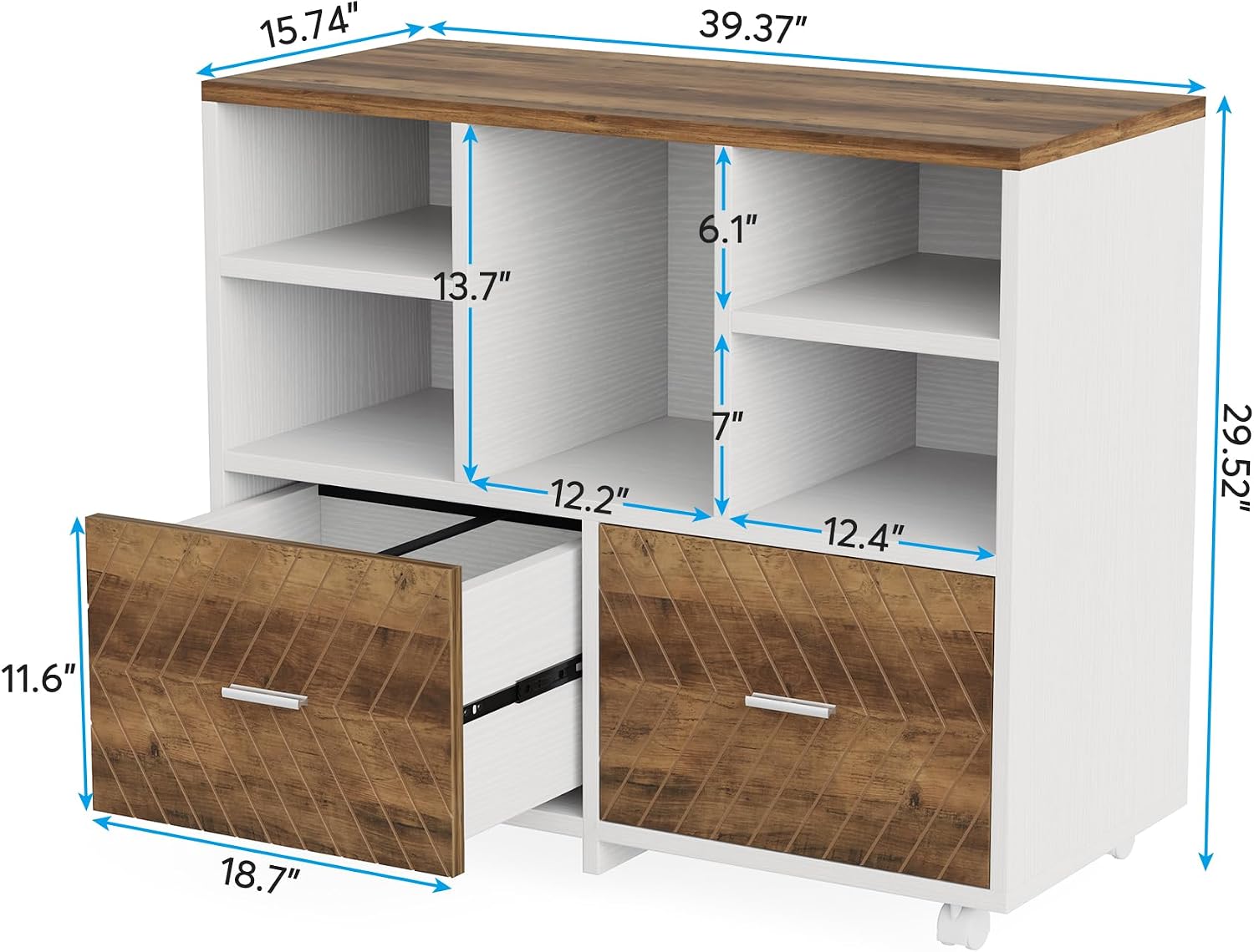 Lemari Arsip Kayu 2 Laci, Lema - Printer Stand ulasan dan harga