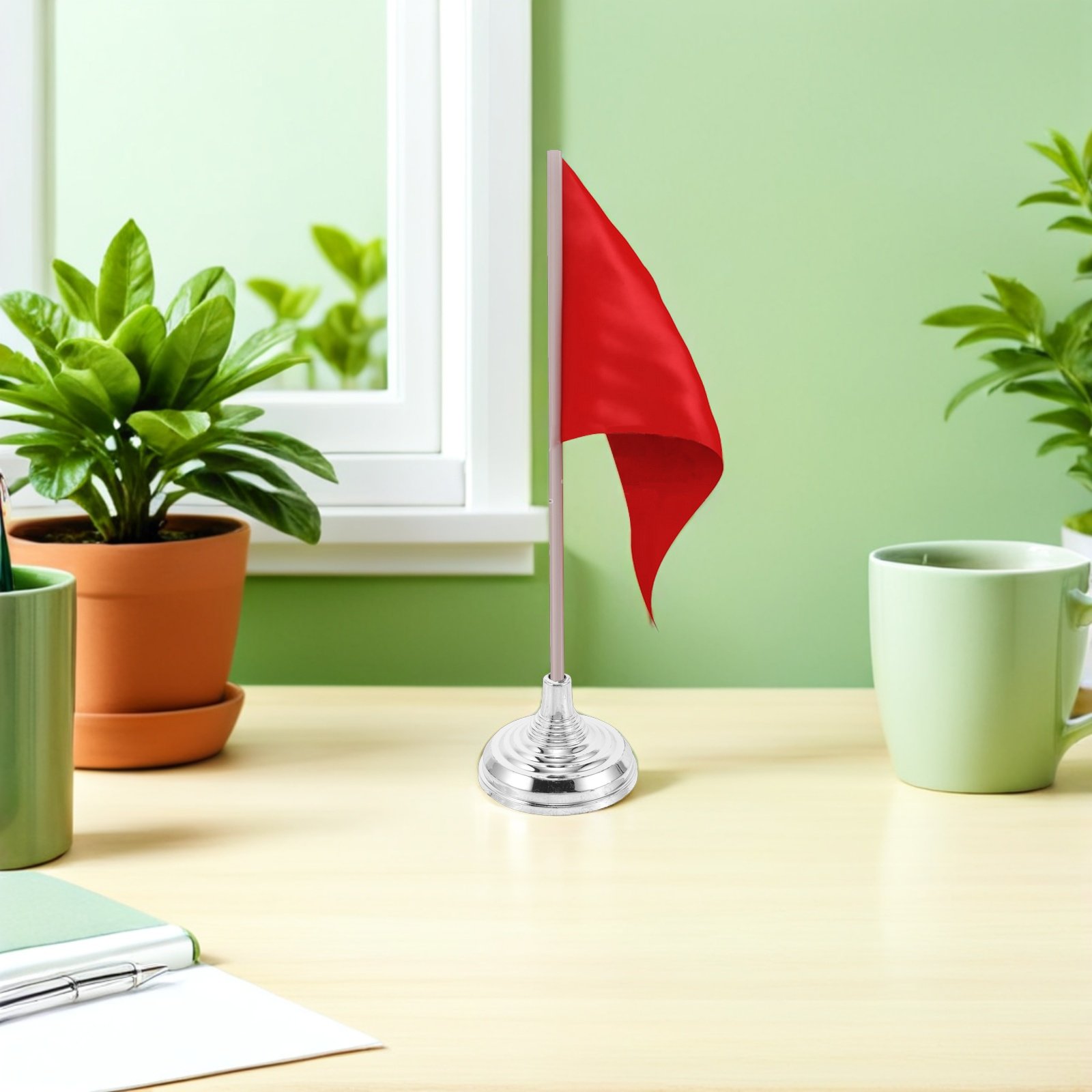 12 Buah Penyangga Bendera Meja - Office Furniture Brands ulasan dan harga