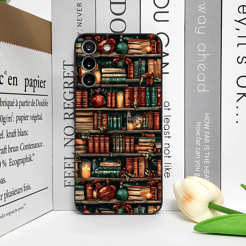 Casing Ponsel Cetak Buku Rak B - Bookshelf ulasan dan harga