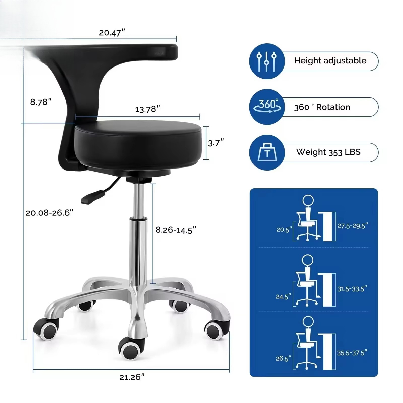 Kursi Lift Medis Komersial Min - Office Stool ulasan dan harga