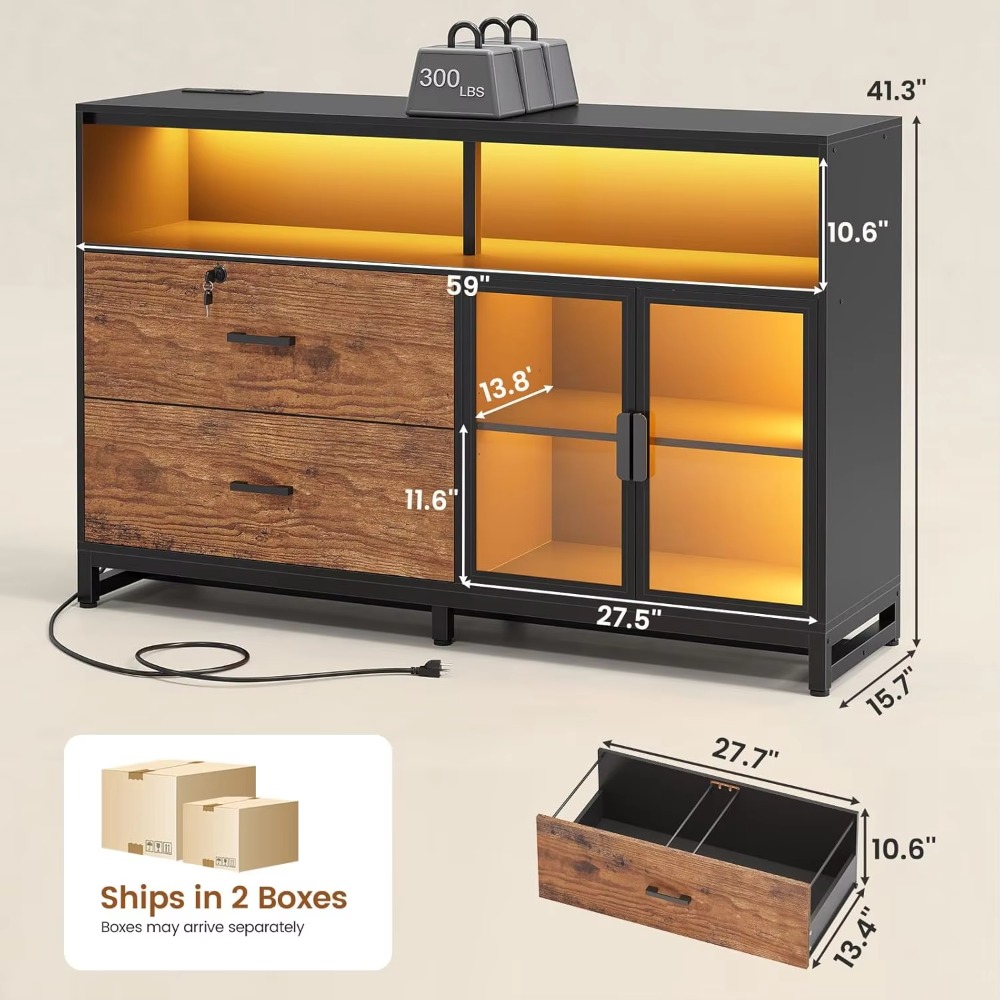 Lemari Arsip 59 inci, 2 Laci,  - File Cabinet ulasan dan harga