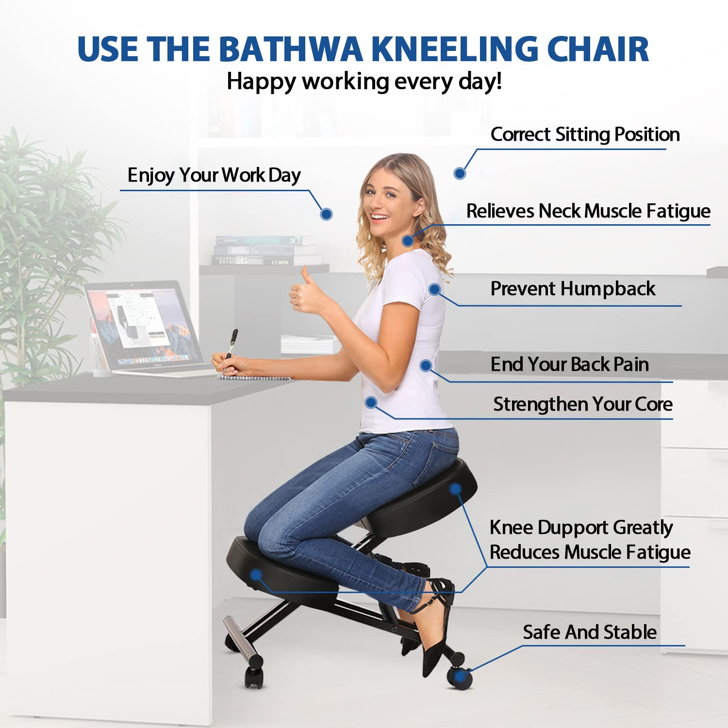 Kursi Berlutut Ergonomis untuk - Office Stool ulasan dan harga
