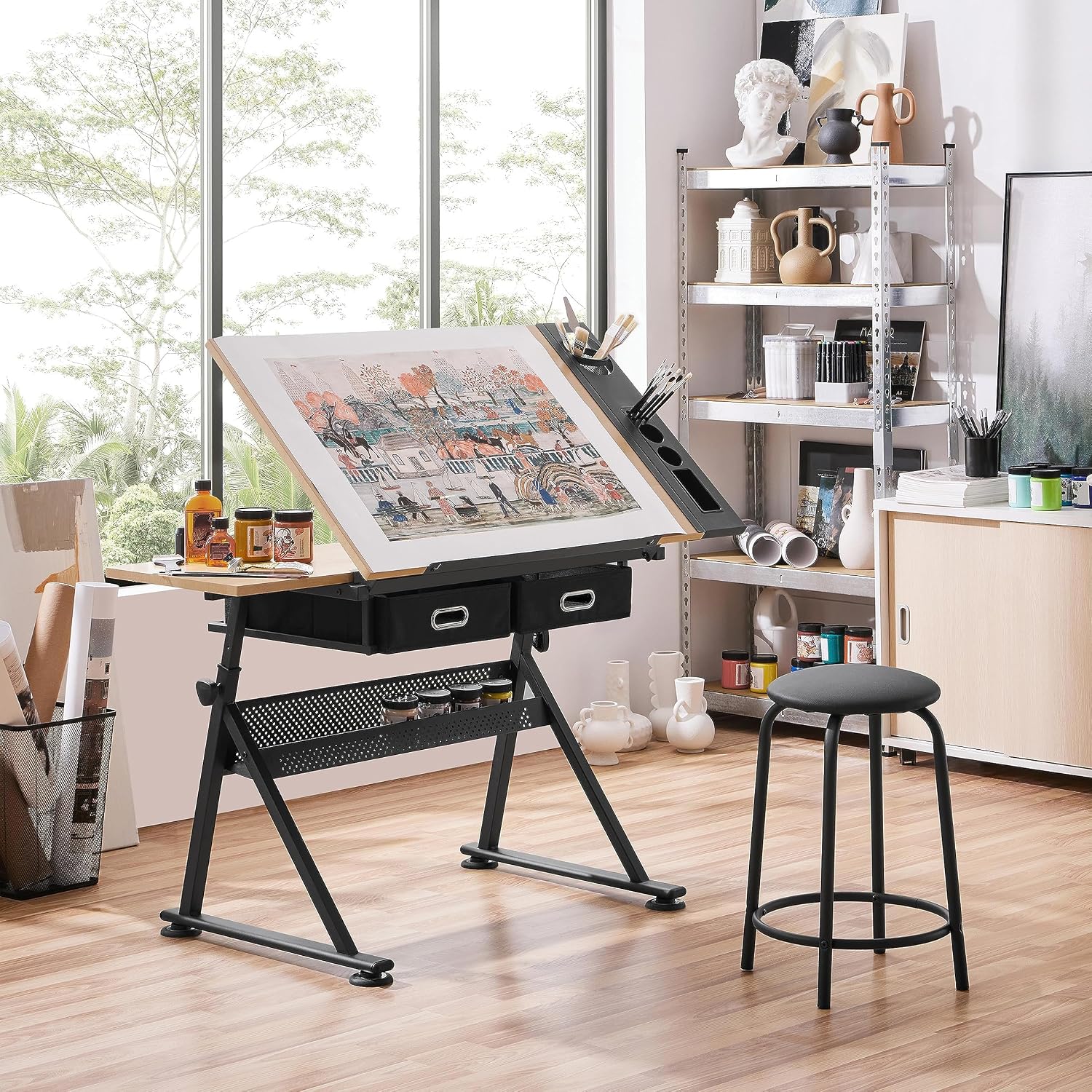 Meja Gambar yang Dapat Disesua - Office Stool ulasan dan harga