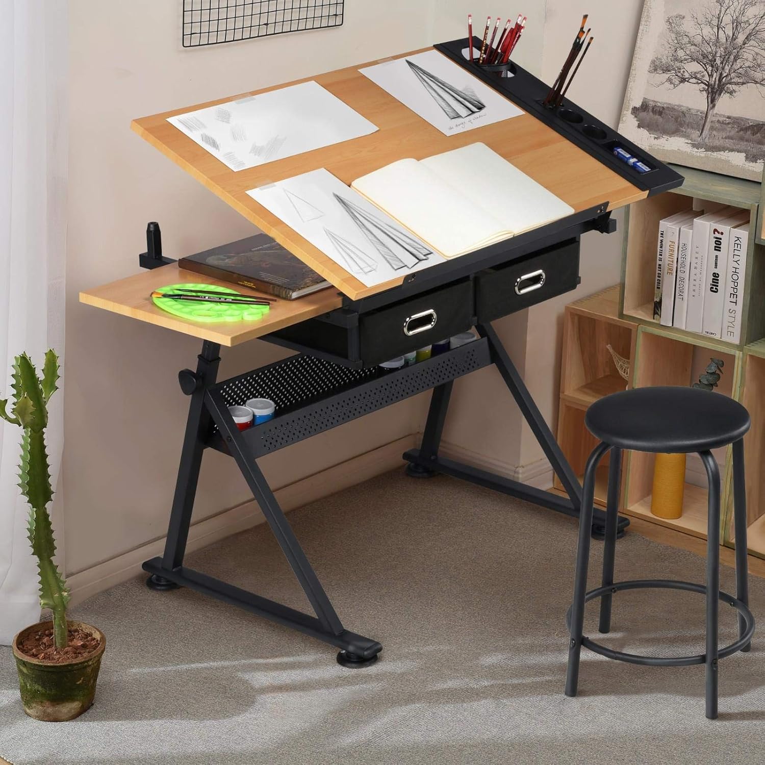 Meja Gambar yang Dapat Disesua - Office Stool ulasan dan harga