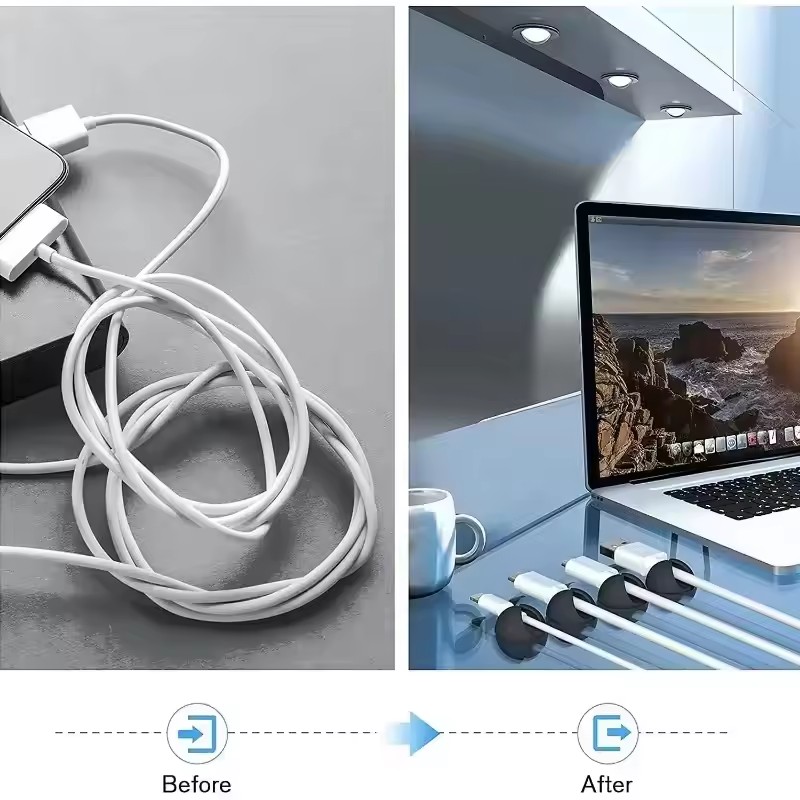 5/50 buah Pengatur Kabel Mini, - Desk Organizer ulasan dan harga