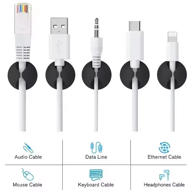 5/50 buah Pengatur Kabel Mini, - Desk Organizer ulasan dan harga