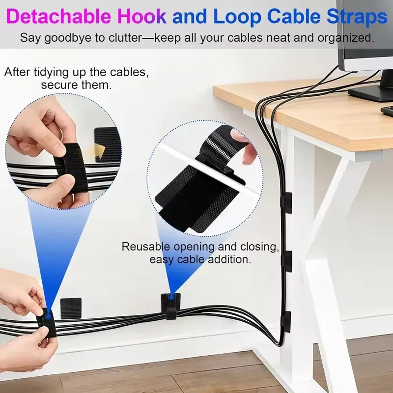 4-40 Set Pengatur Kabel di Baw - Desk Organizer ulasan dan harga