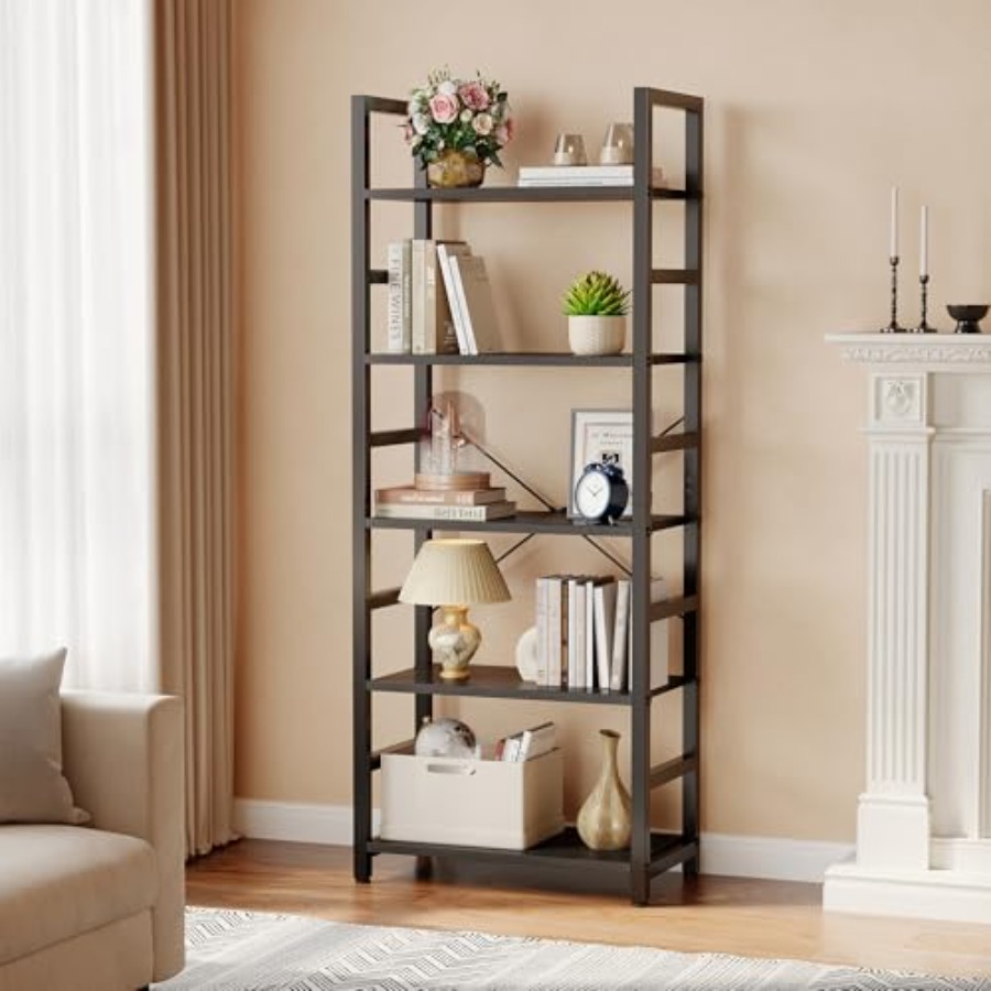 Rak Buku 5 Tingkat, Rak Buku T - Bookshelf ulasan dan harga