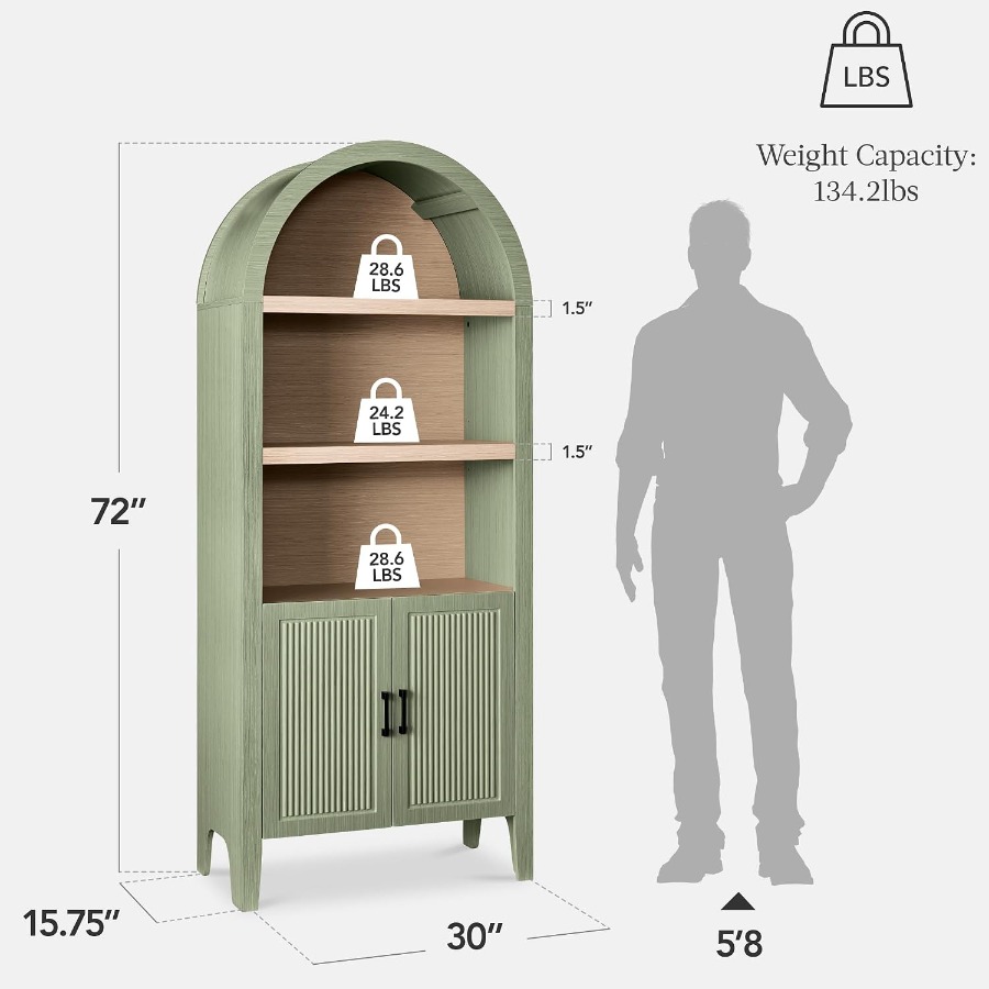 Lemari Pantry Berbentuk Lengku - Bookshelf ulasan dan harga