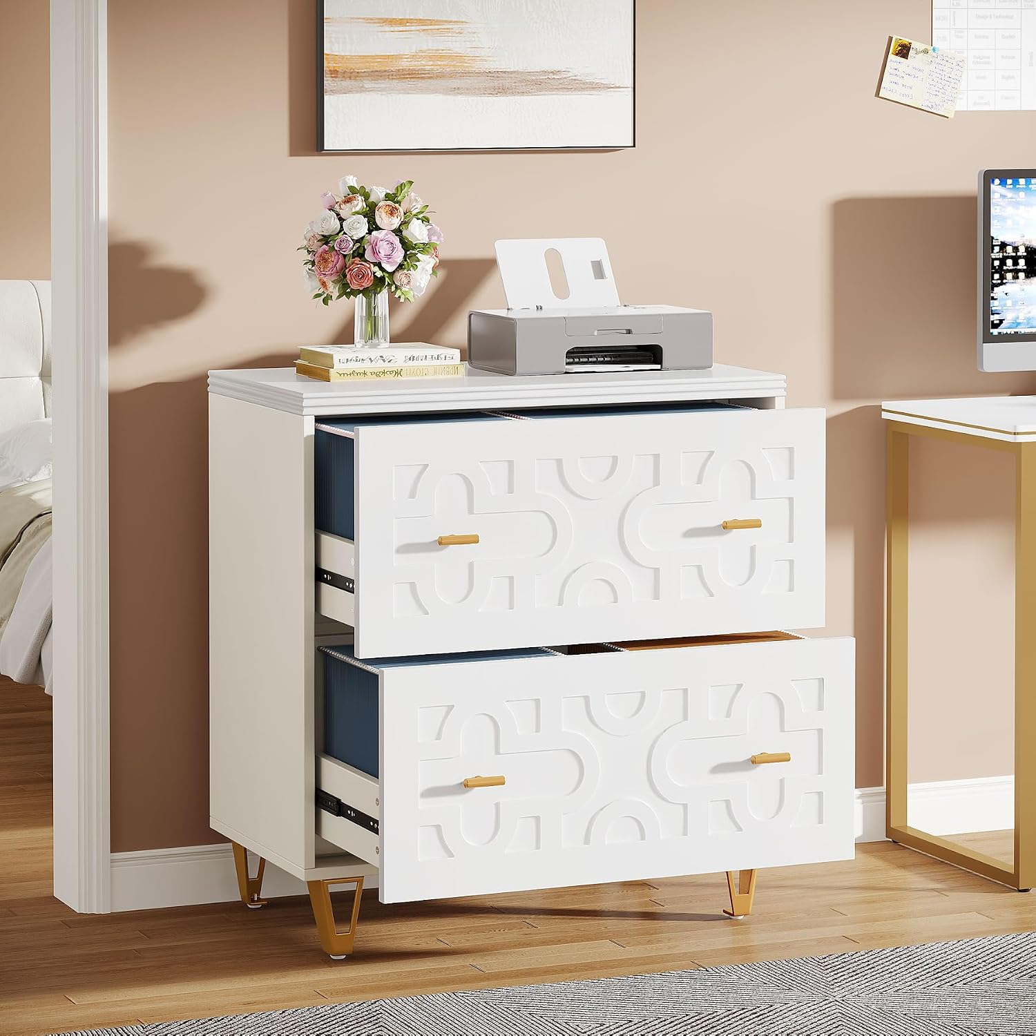 Lemari Arsip Lateral 2 Laci, P - Printer Stand ulasan dan harga