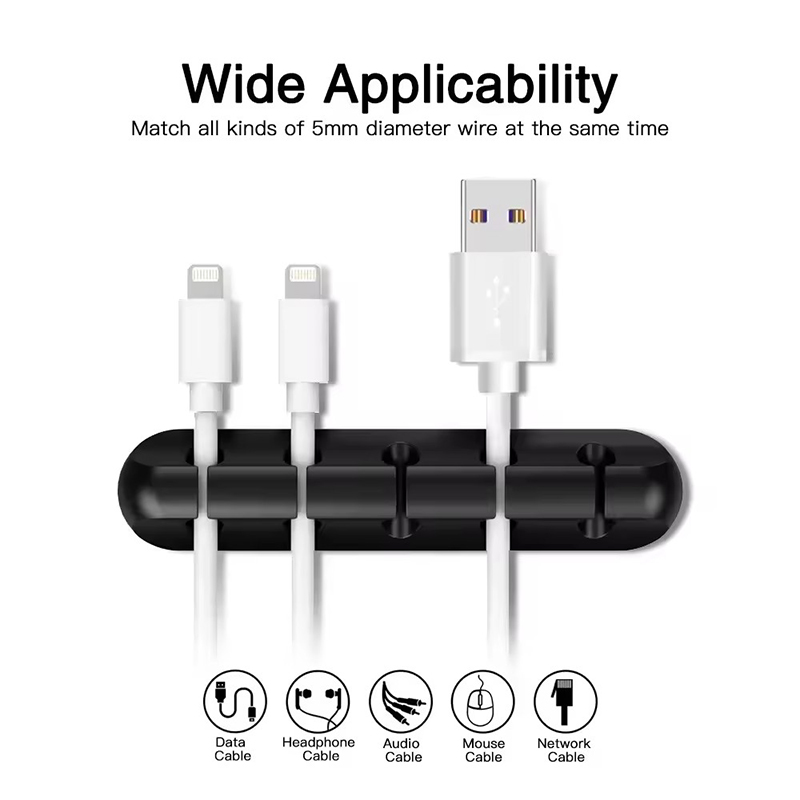 Penjepit Kabel USB Silikon, Pe - Desk Organizer ulasan dan harga