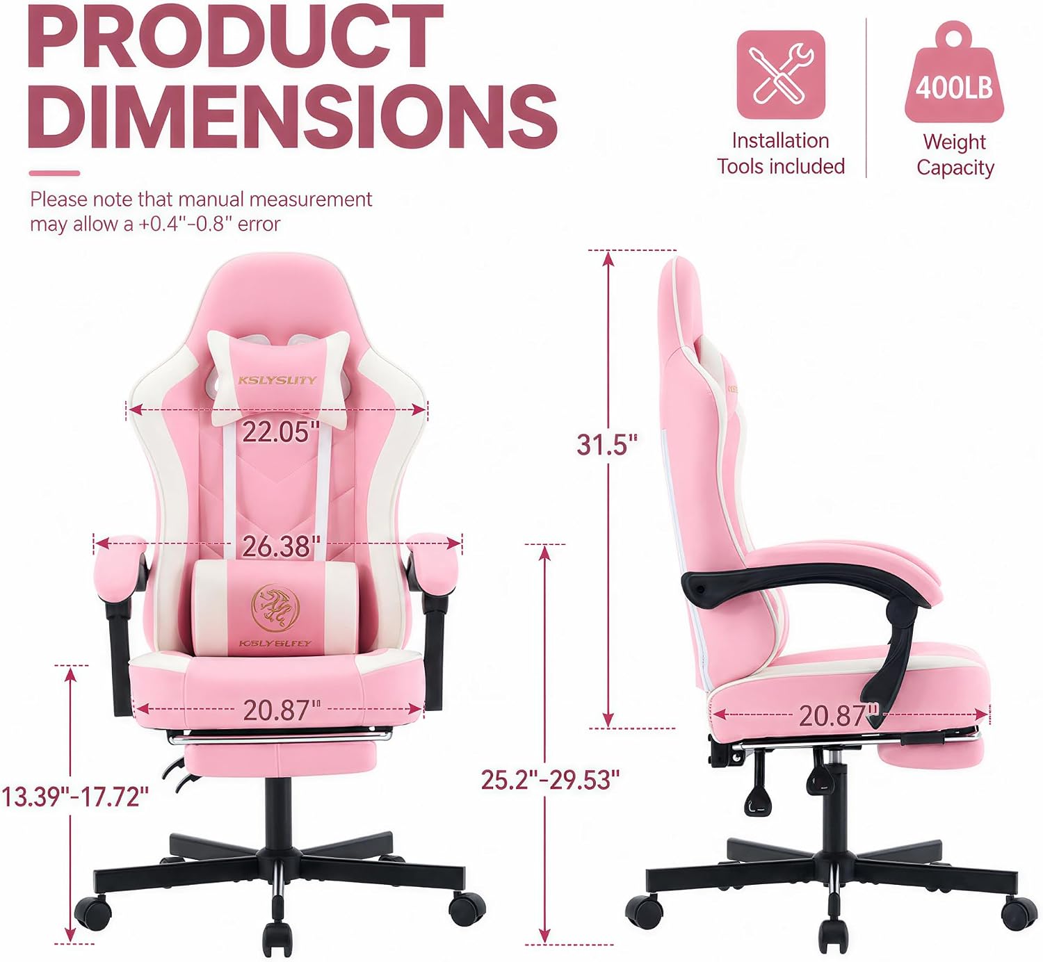 Kursi Gaming Ergonomis dengan  - Office Chair Cushion ulasan dan harga