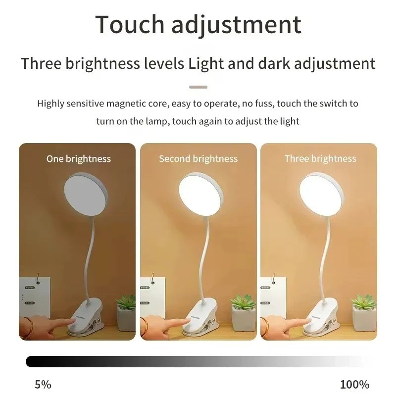 Lampu Meja Jepit USB Portabel  - Desk Lamp ulasan dan harga