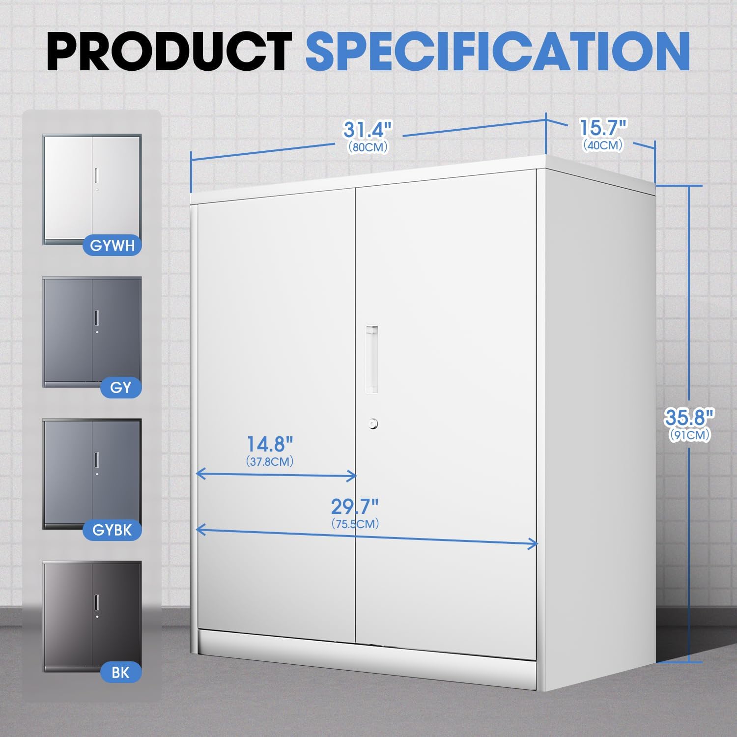 # Lemari Arsip Logam Putih Mod - File Cabinet ulasan dan harga