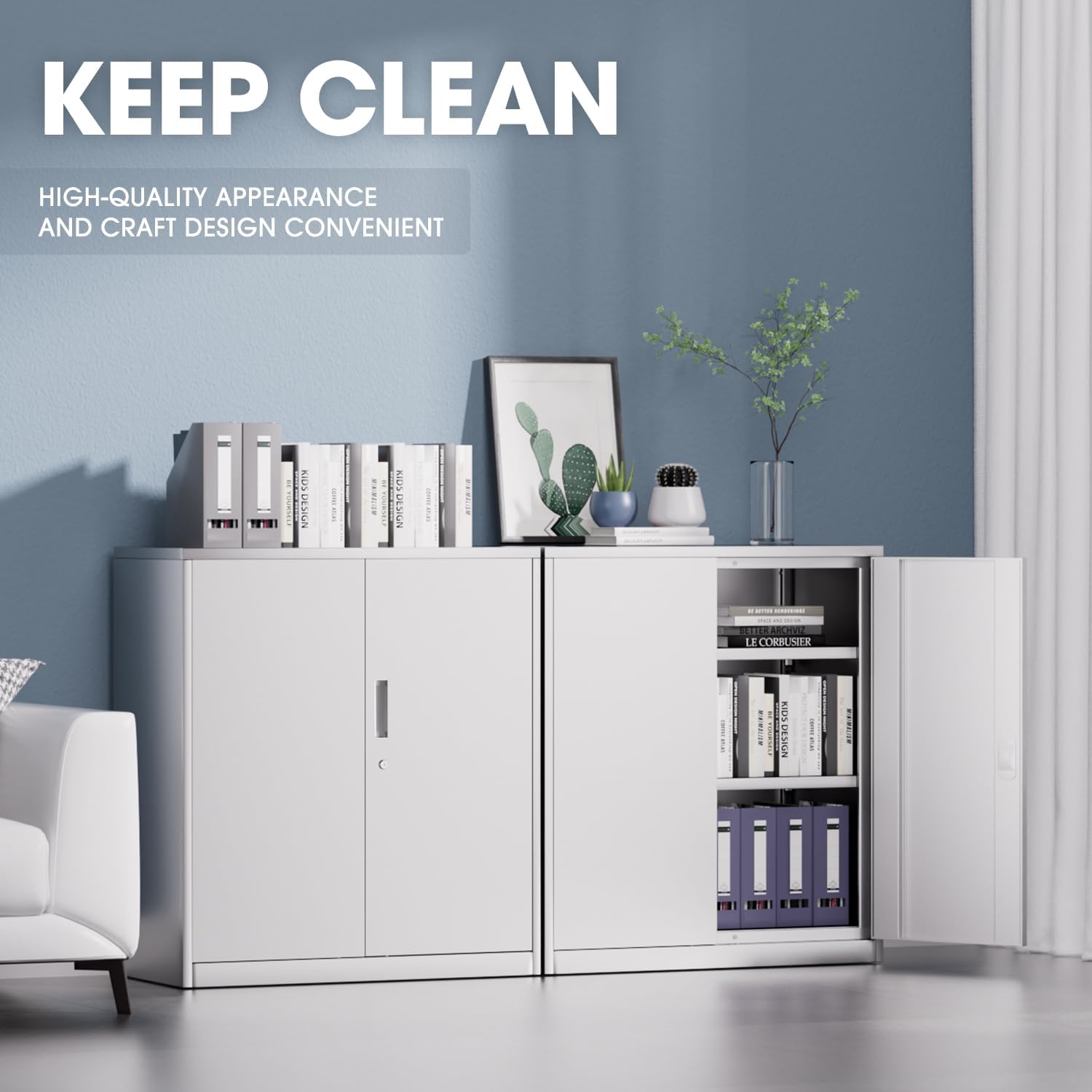 # Lemari Arsip Logam Putih Mod - File Cabinet ulasan dan harga