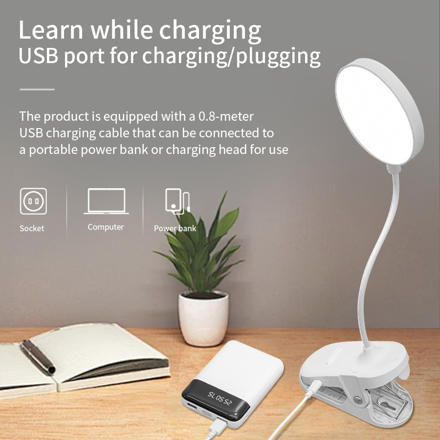 Lampu Meja LED Clip 360 °   La - Desk Lamp ulasan dan harga