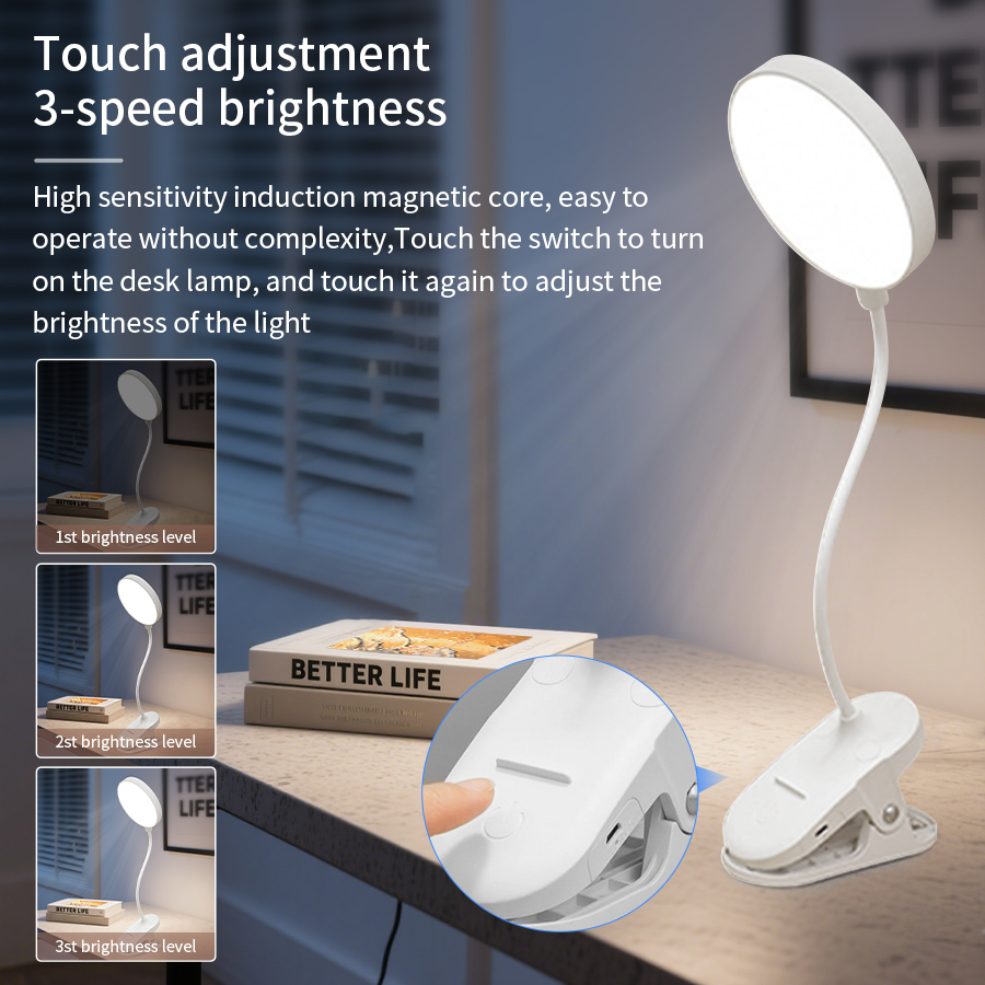 Lampu Meja LED Clip 360 °   La - Desk Lamp ulasan dan harga