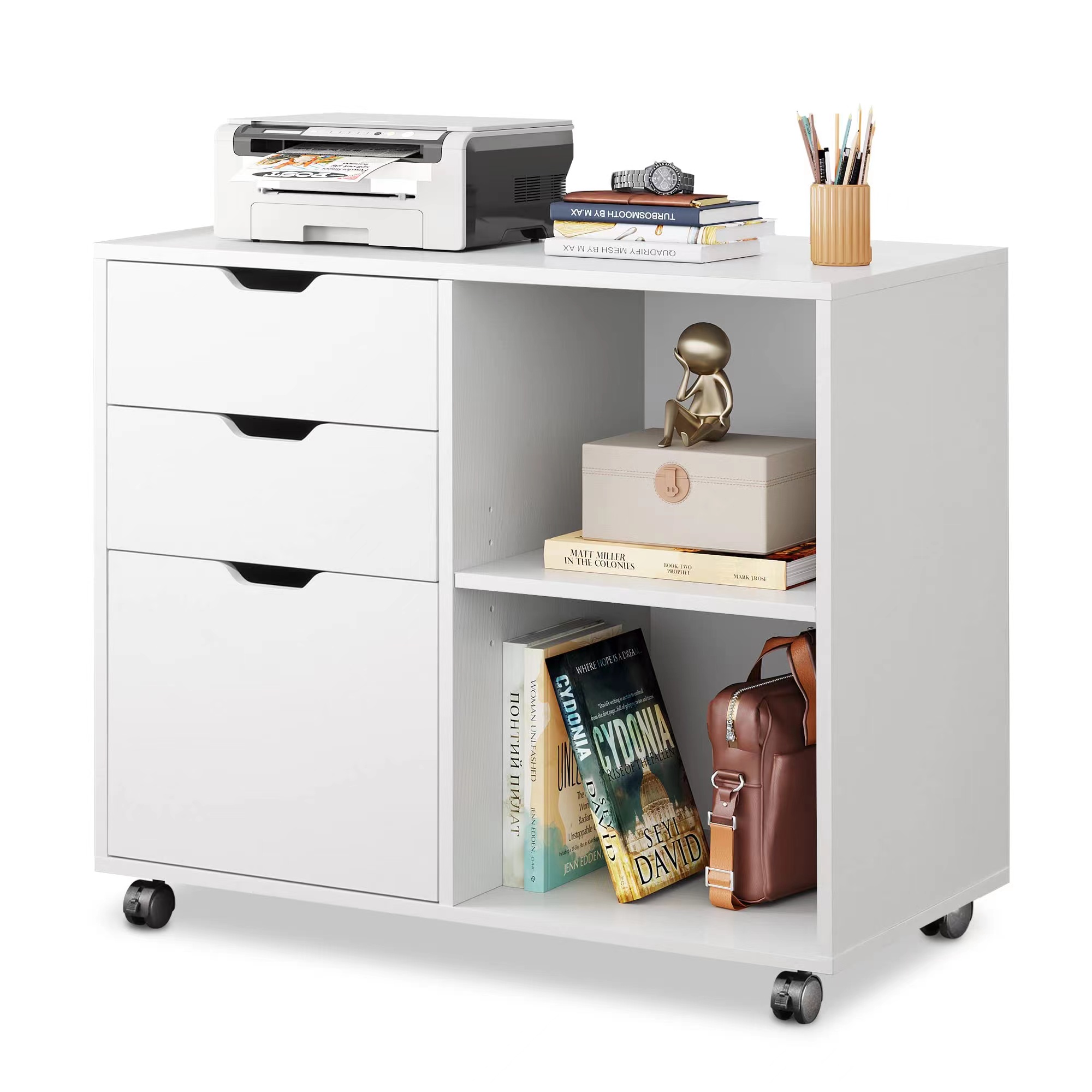 Lemari Arsip Kayu 3 Laci, Lema - Printer Stand ulasan dan harga