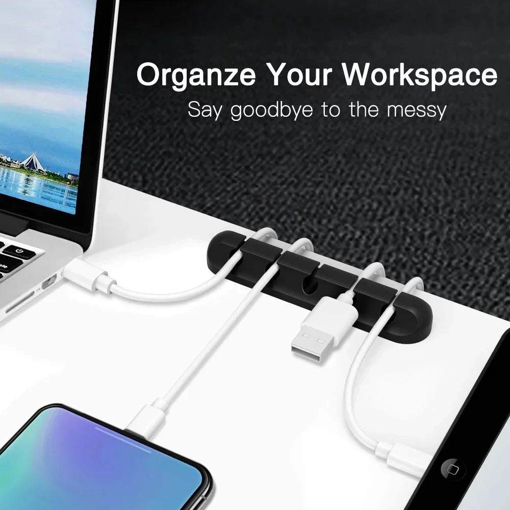 Penyusun Kabel USB Silikon, Pe - Desk Organizer ulasan dan harga